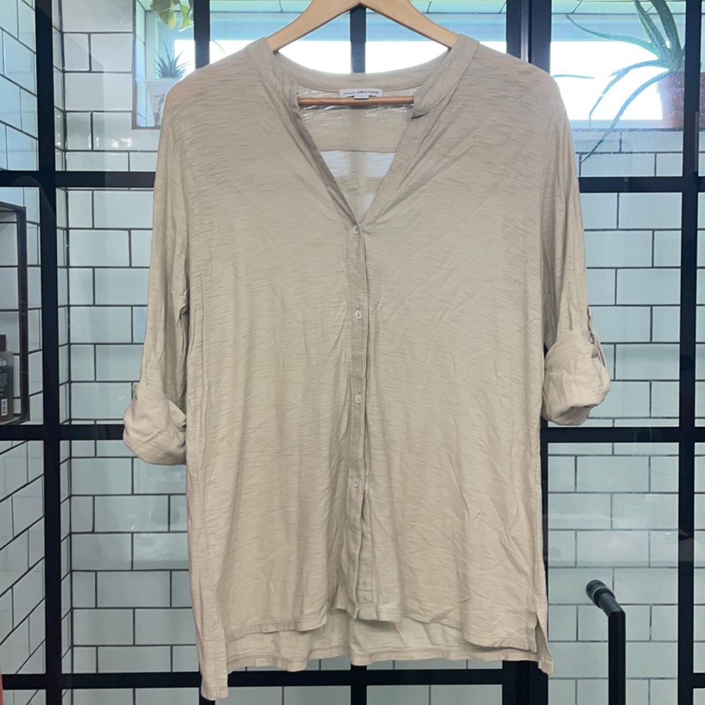 James Perse 3/4 sleeved button down